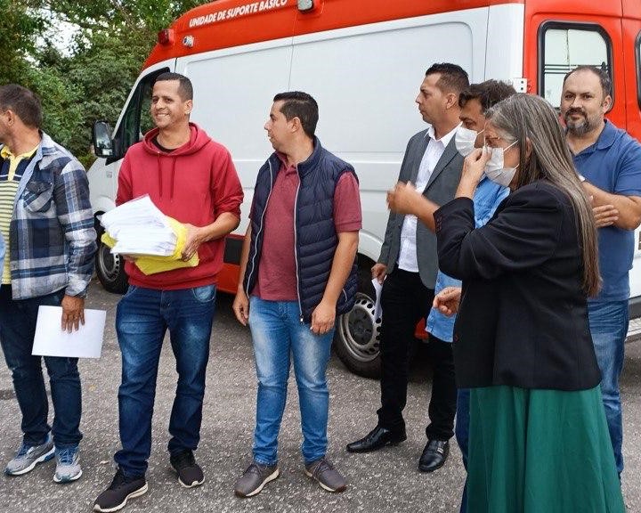 Vereadora Irmã Rose no evento de inauguração da rede Hebe Camargo